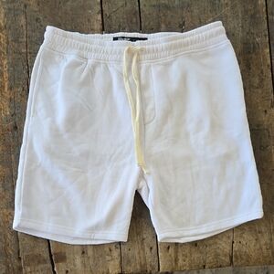 Brooklyn Cloth White Elastic Waist Shorts